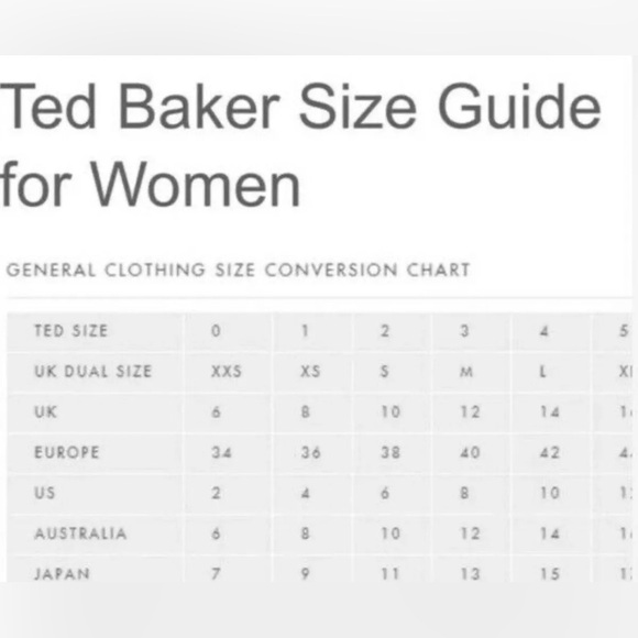 Ted Baker ~ Size 1 ~ Pegaia Sleeve Detail Mini Dress Coral ~See Size Chart - Picture 16 of 16